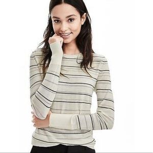 NWT Banana Republic merino wool striped sweater